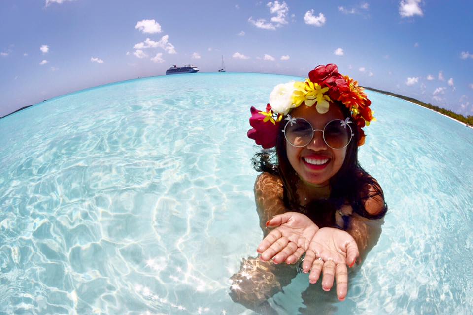 Visa Experiences Around the World Trip - Filipina Backpacker in Bahamas