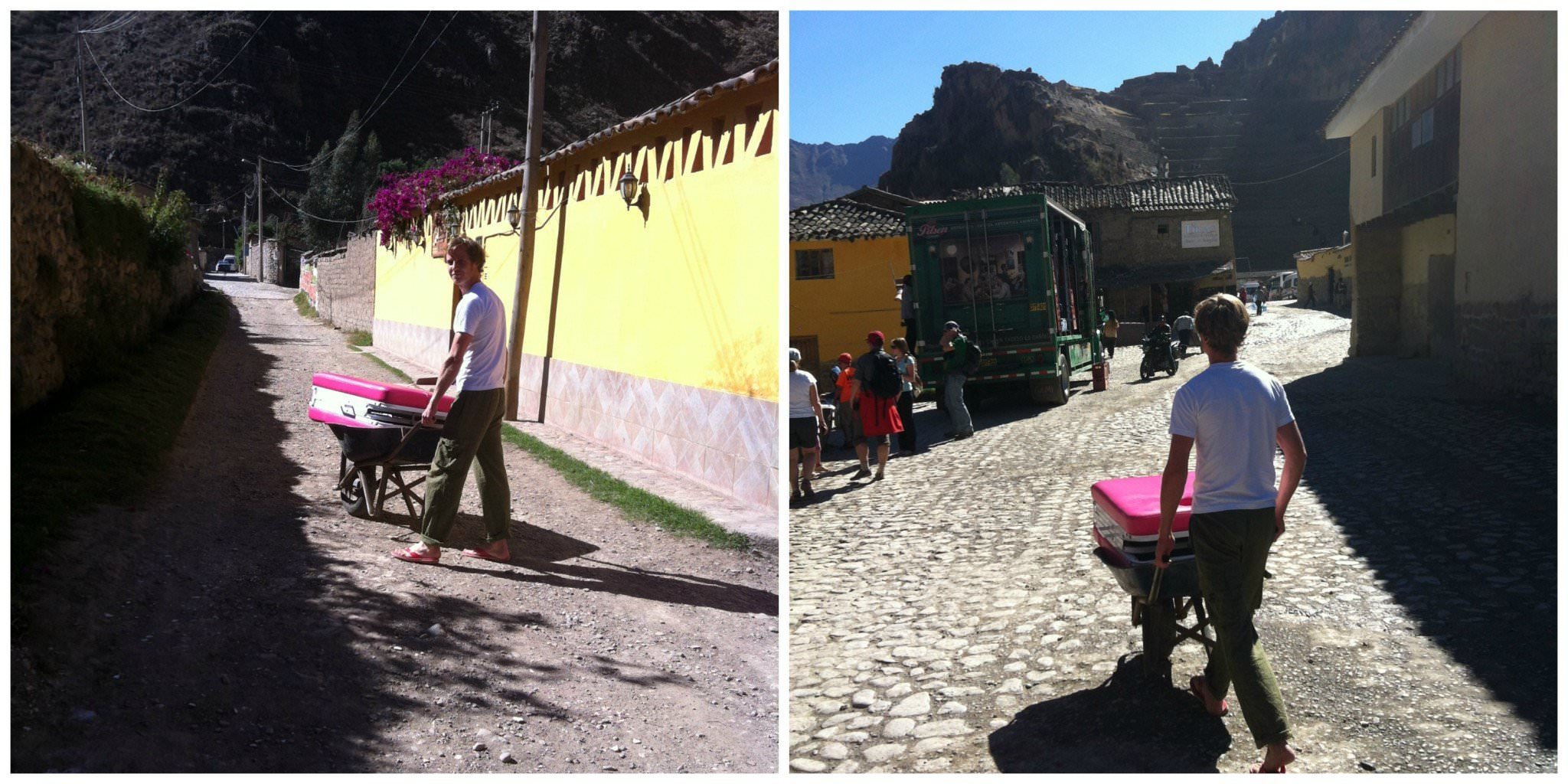 sustainable travel lifestyle - Our massage business in Ollantaytambo, Peru