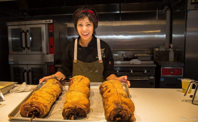 Yana Gilbuena preparing Filipino food! Photo by Malaka Gharib