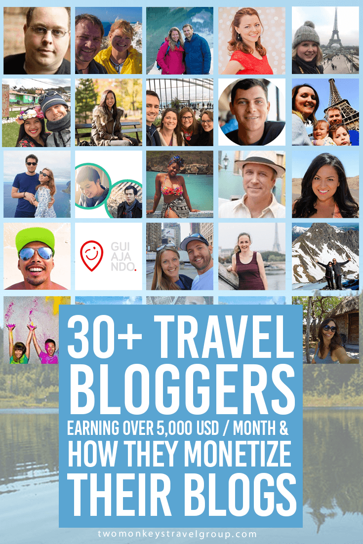 30+ Travel Bloggers Earning Over 5,000 USD / Month & How They Monetize Their Blogs