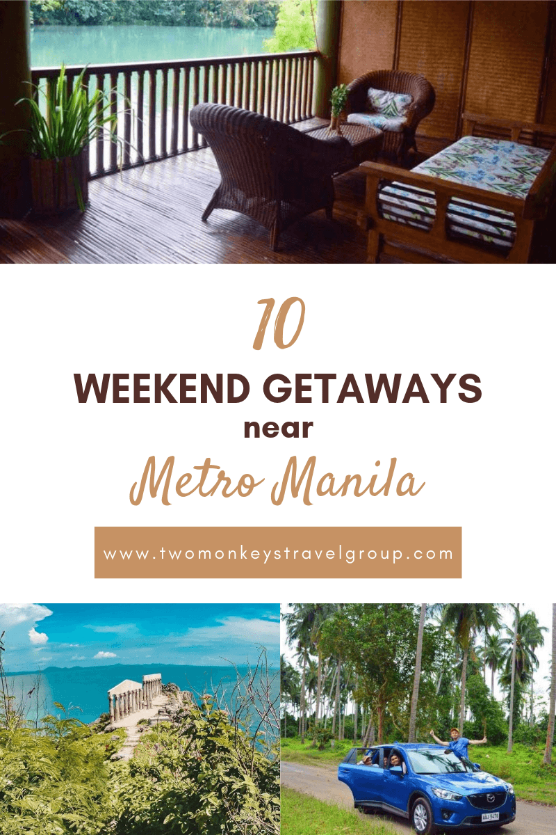 Pinterest 10 weekend getaways near metro manila