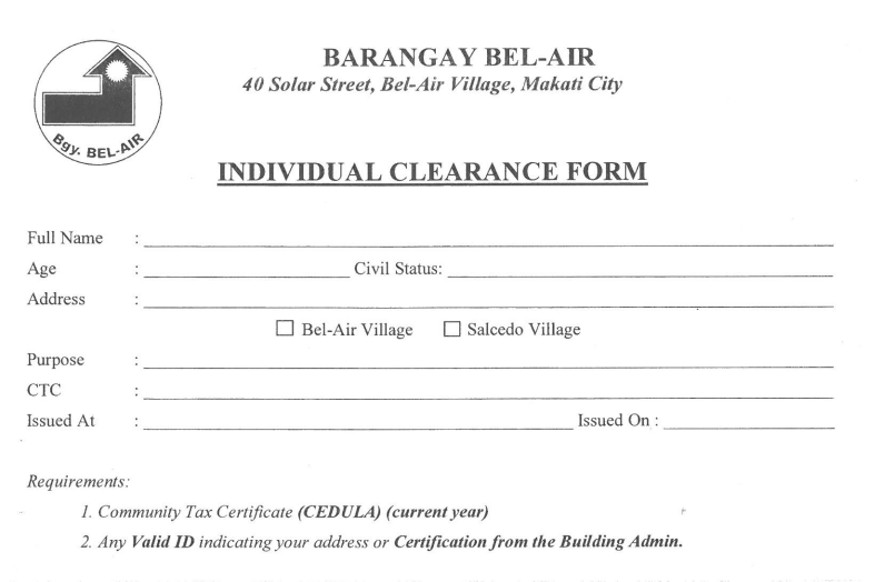 How To Get a Barangay Clearance in the Philippines