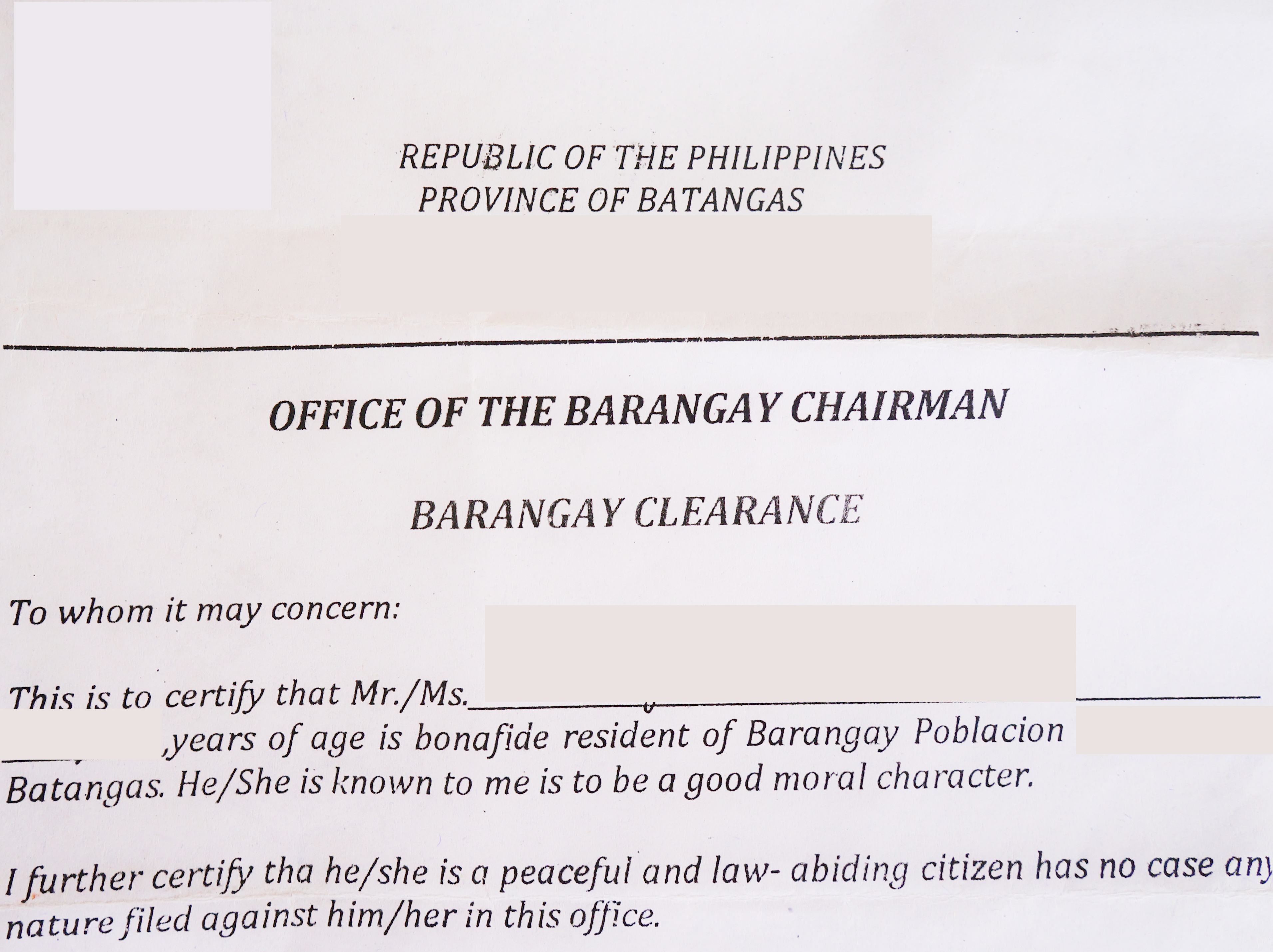 How To Get a Barangay Clearance in the Philippines3