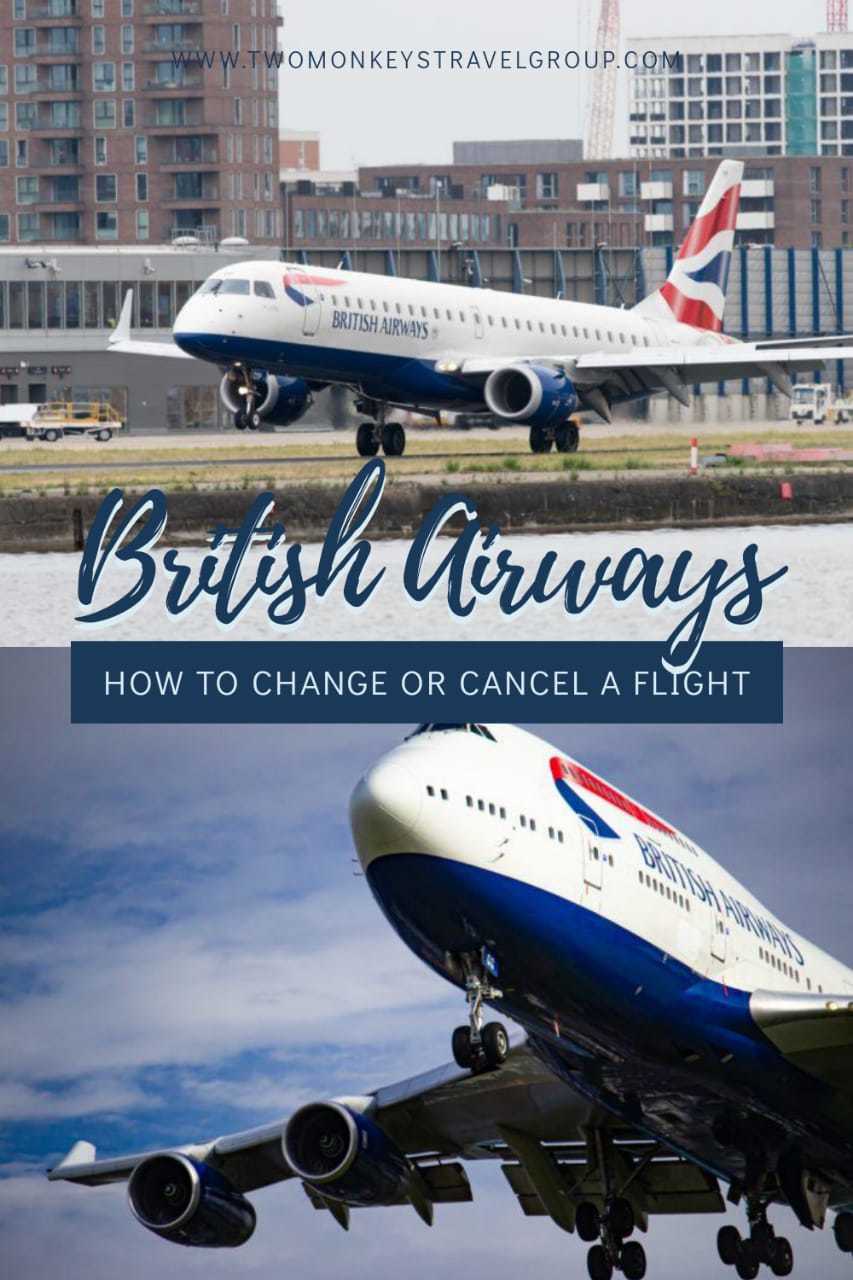 How to Change or Cancel a Flight on British Airways [Tips to Get Refund]