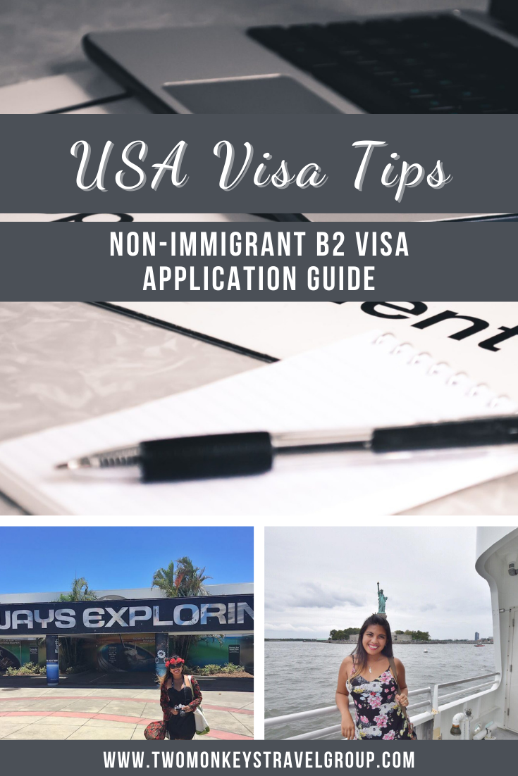 USA Visa Tips for Filipinos (Non-Immigrant B2 Visa)